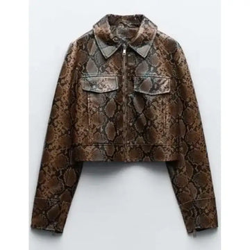 Hoda Kotb Snakeskin Leather Jacket