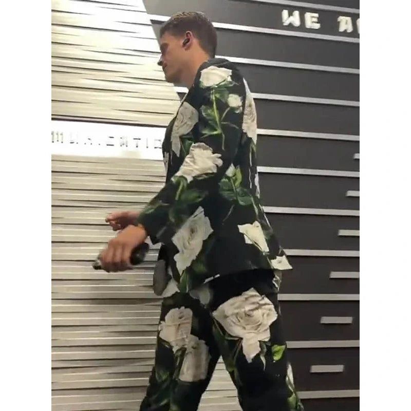 World  Joe Burrow Floral Printed Suit