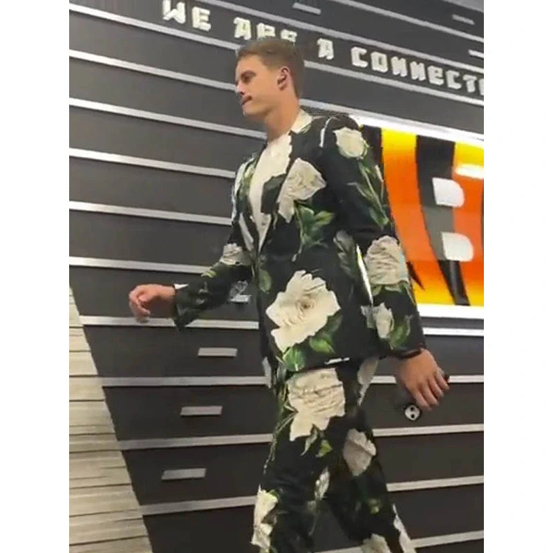 World  Joe Burrow Floral Printed Suit