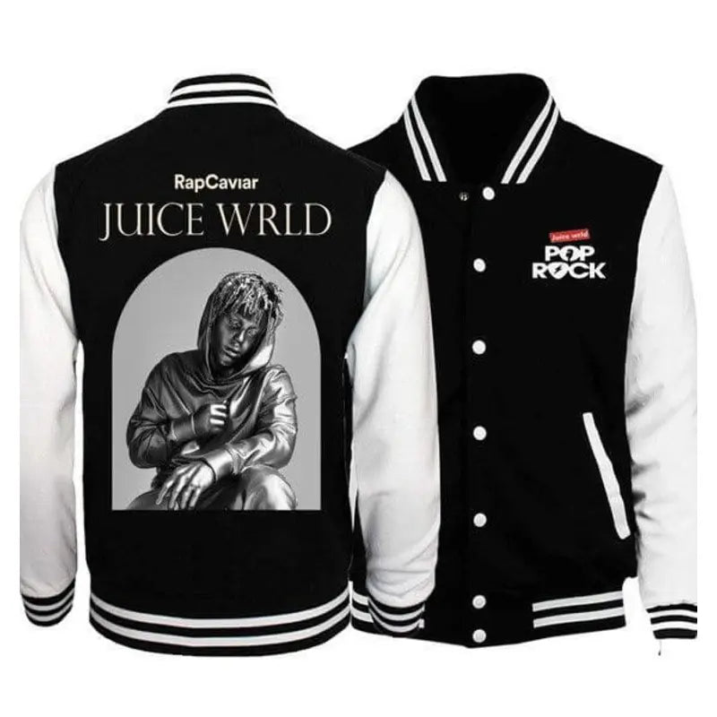 Pop Rock Juice Wrld Letterman Varsity Jacket