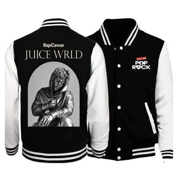 Pop Rock Juice Wrld Letterman Varsity Jacket