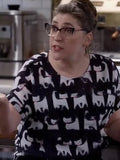 Call Me kat S03 Mayim Bialik Cat Print Top