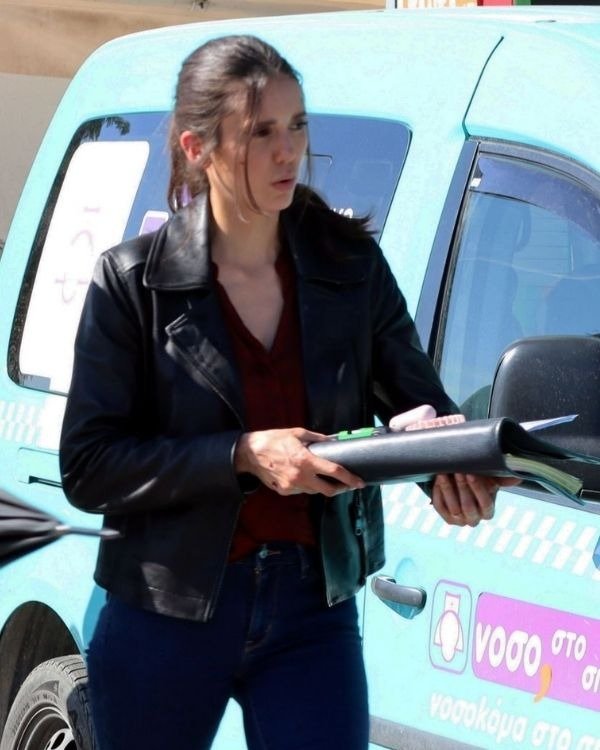 The Bricklayer Nina Dobrev Black Leather Jacket