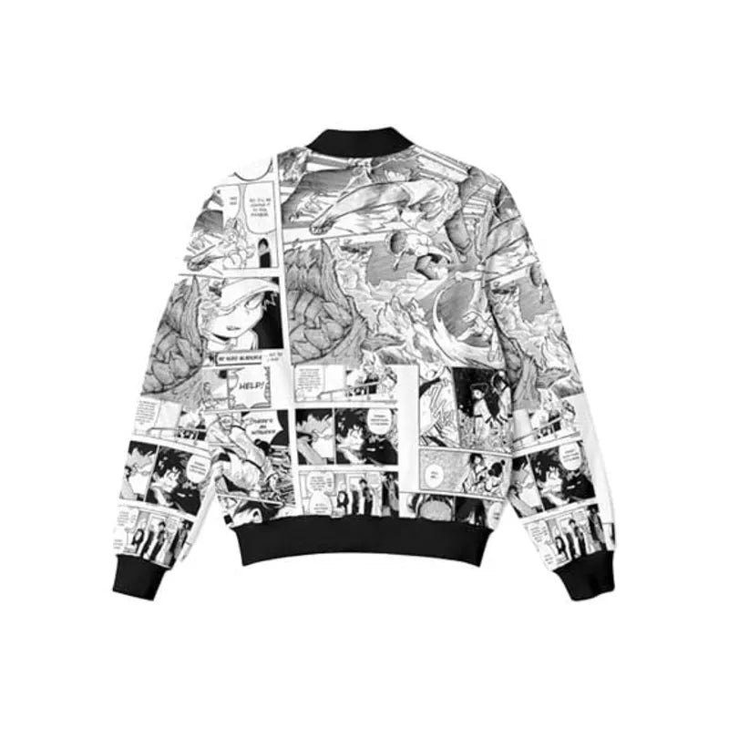 Manga Amine Koverify Printed Bomber Jacket