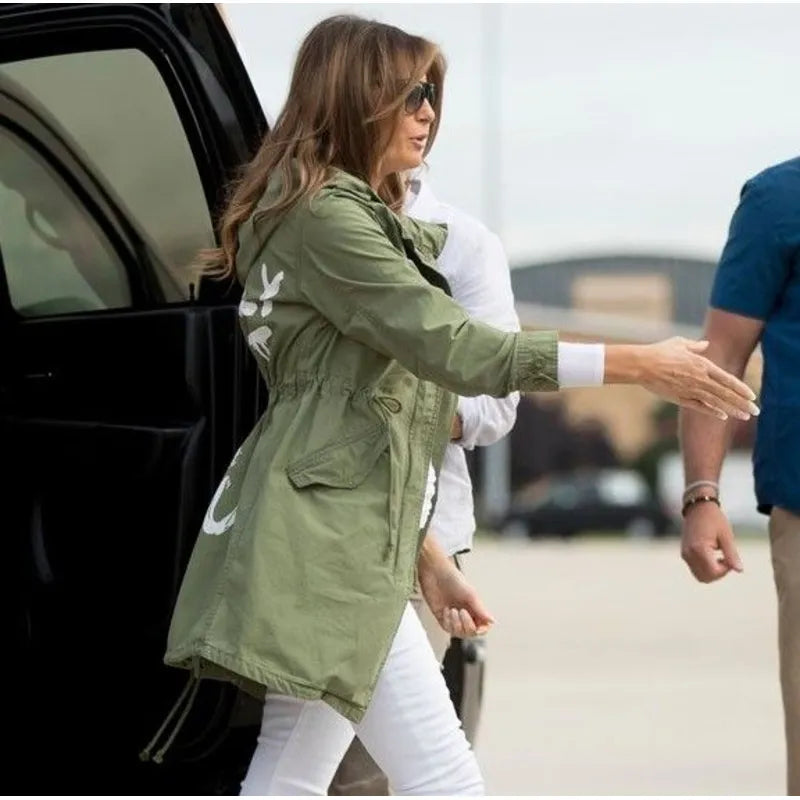Melania Green Cotton Jacket