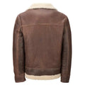 Shearling Aviator Mens Light Brown Jacket