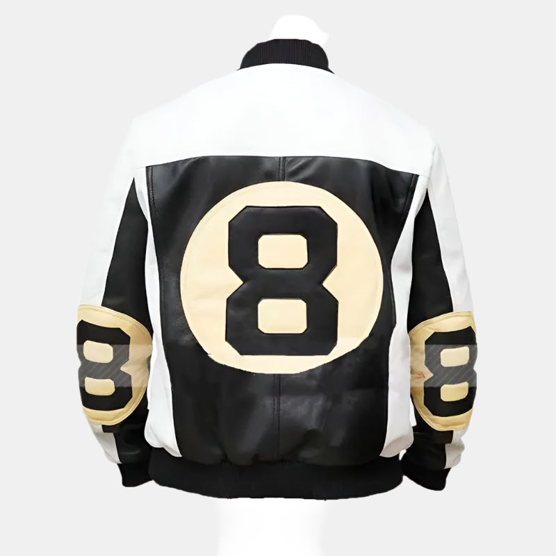 Mohammed Amer Black Adam Bomber Leather Jacket