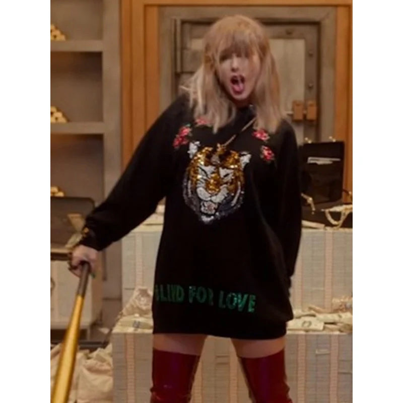 Taylor Swift Blind For Love Tiger Print Hoodie