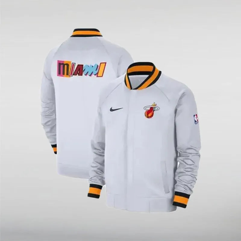 Miami Heat Dugout Grey Jacket