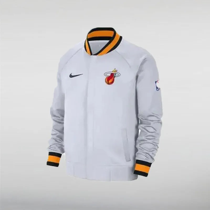 Miami Heat Dugout Grey Jacket