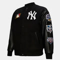 
NY Yankees Black Out Vintage Logo Varsity Jacket
