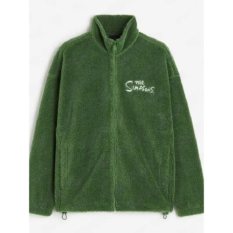 The Simpsons Homer Bush Green Oversized Jacket