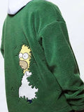 The Simpsons Homer Bush Green Oversized Jacket