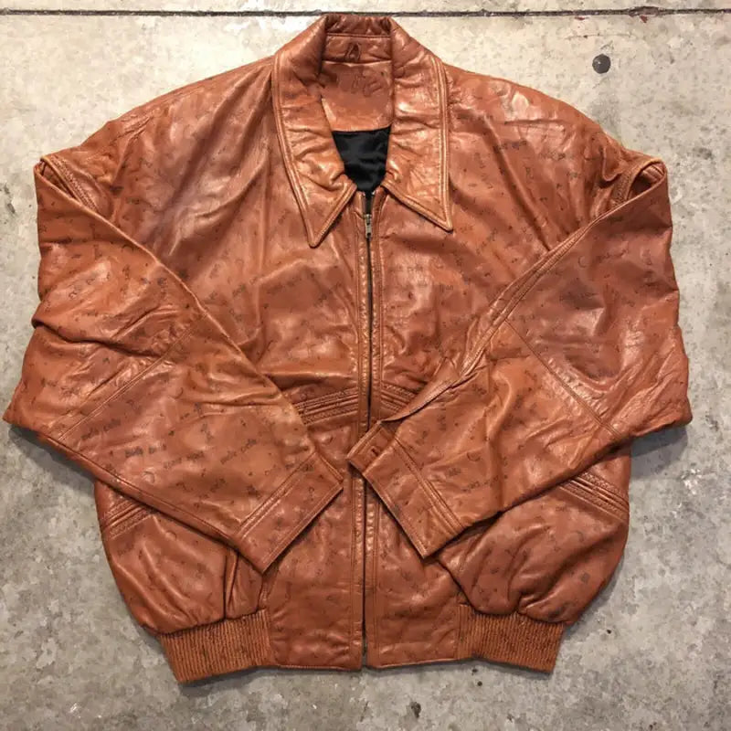 Marc Buchanan Pelle Pelle Brown Vintage 90s Leather Jacket