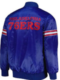 Royal Philadelphia 76ers Satin Jacket