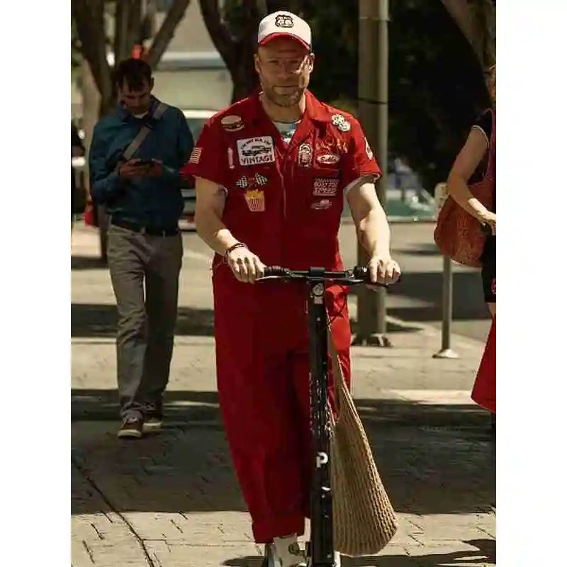 Seth Rogen Platonic 2023 Red Jumpsuit