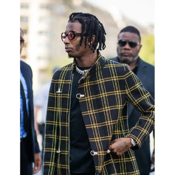 Playboi Carti Checked Coat