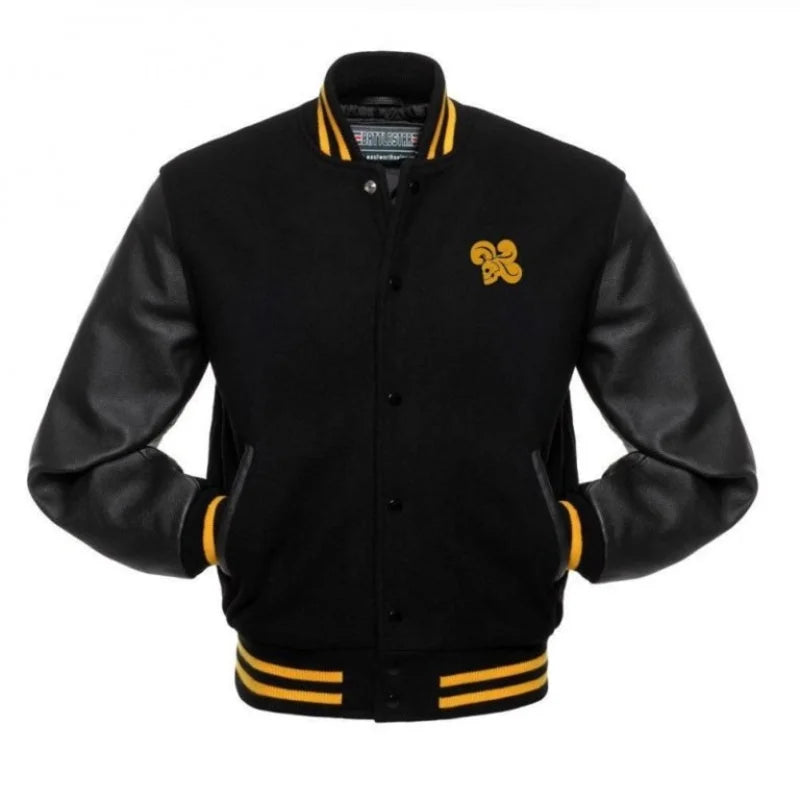 Property Of Joker Black Bomber Wool Jacket
