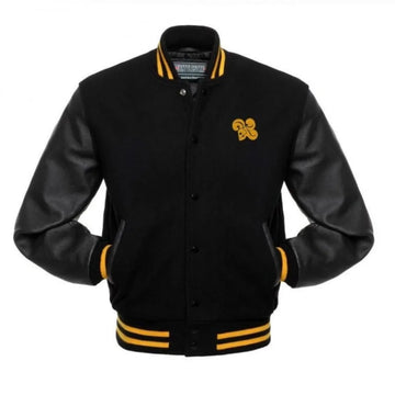 Property Of Joker Black Bomber Wool Jacket