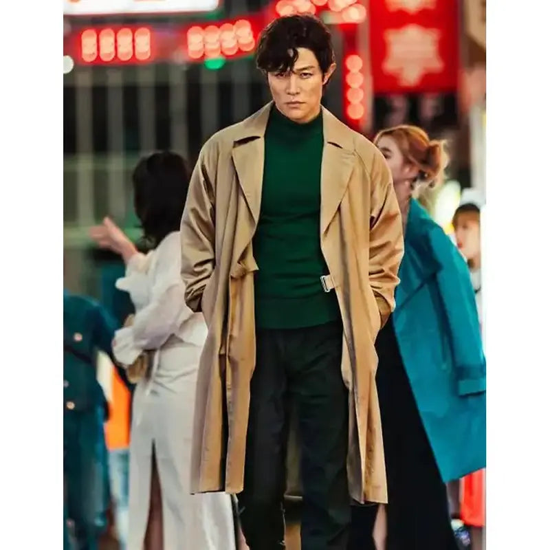 City Hunter Ryo Saeba Beige Trench Coat