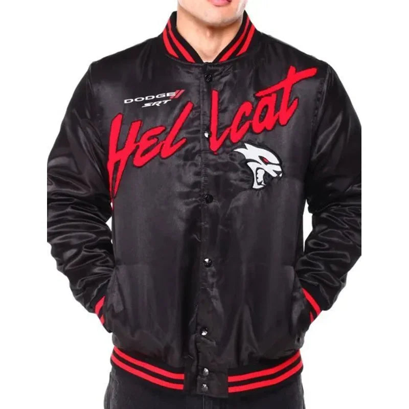 Dodge Hellcat Satin Varsity Jacket