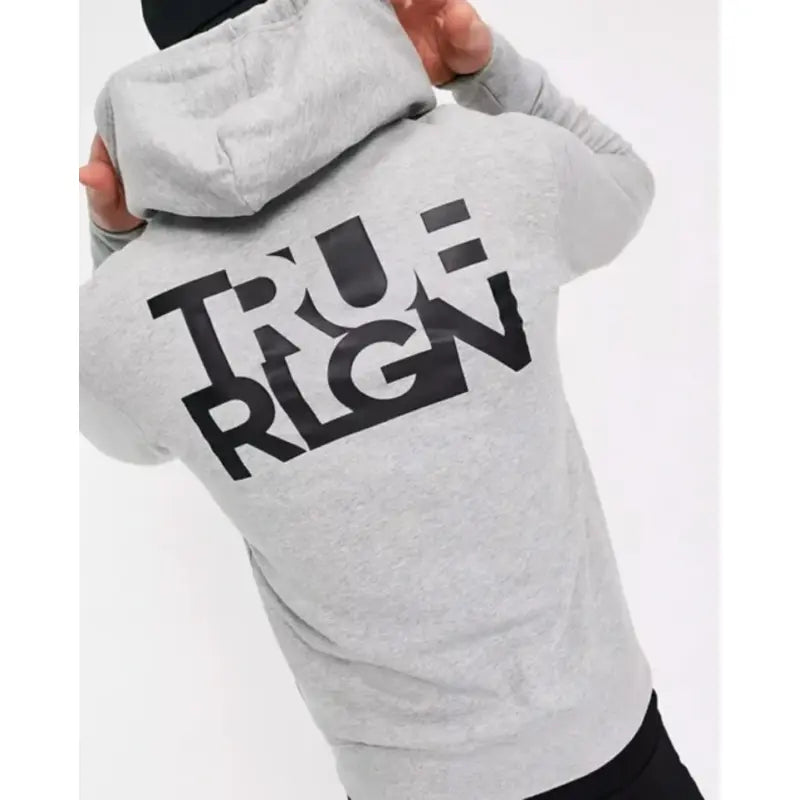 True Religion Grey Fleece Hoodie