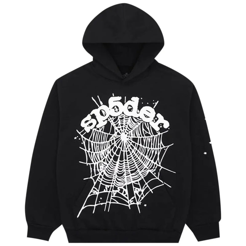 Sp5der OG Web Black Hoodie