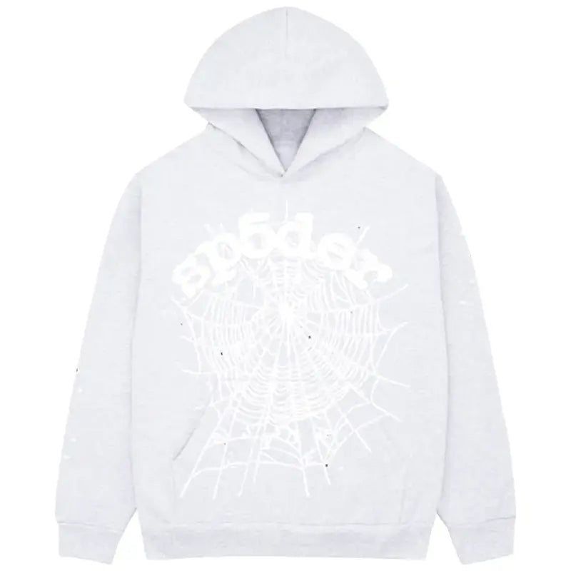 Sp5der OG Web Heather Grey Hoodie