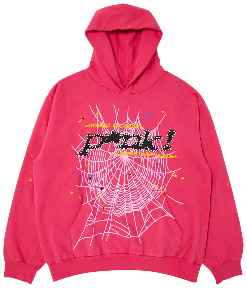 Sp5der P*nk Pink Hoodie