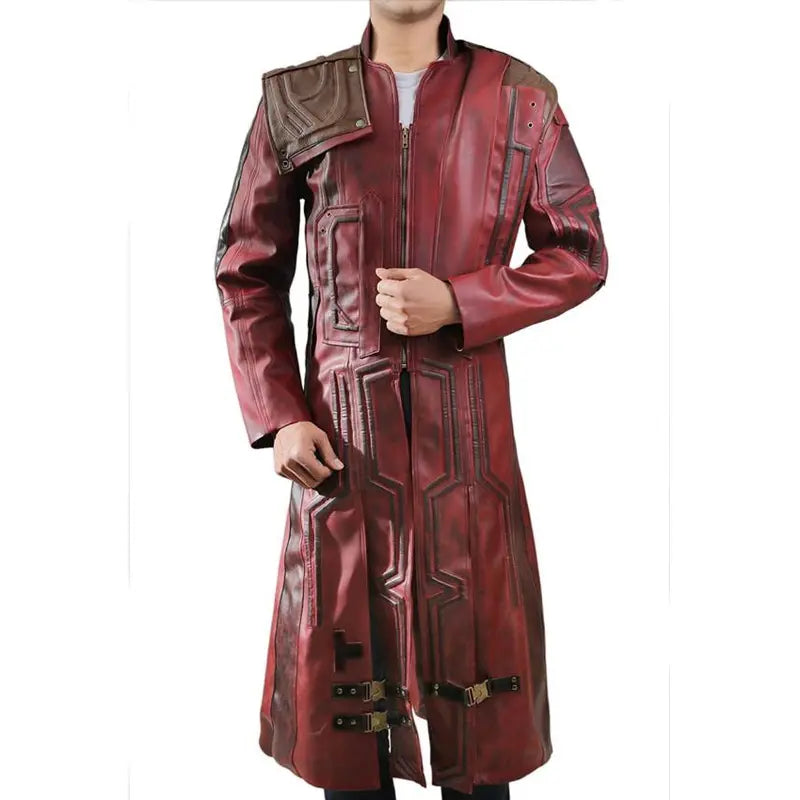 Star Lord Vol 2 Chris Pratt Red Trench Coat
