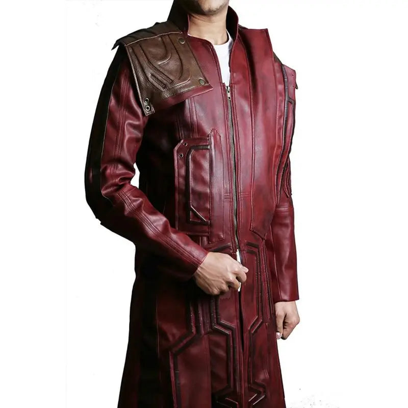 Star Lord Vol 2 Chris Pratt Red Trench Coat