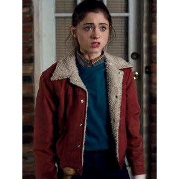 Stranger Things Nancy Wheeler Red Cottoon Jacket
