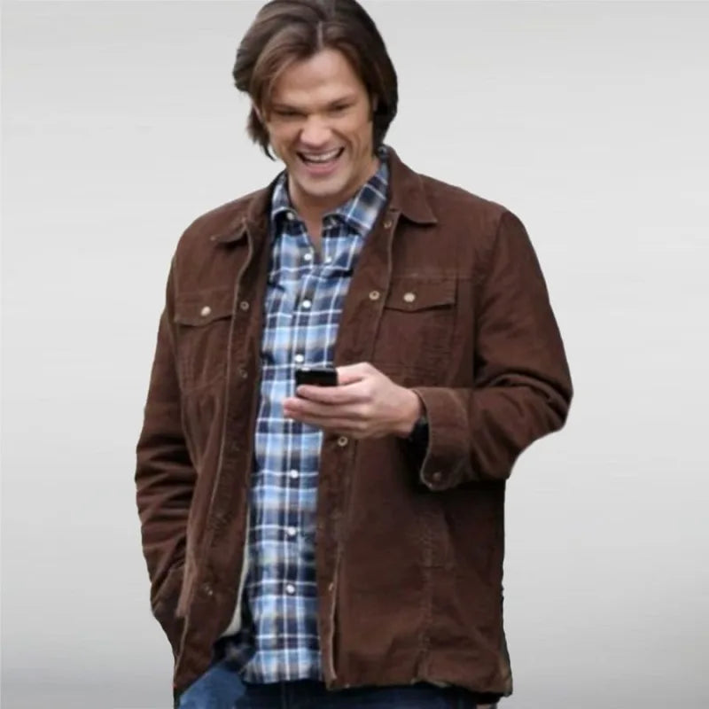 Sam Winchester Supernatural Trucker Brown Jacket