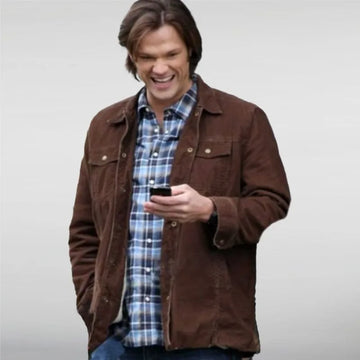 Sam Winchester Supernatural Trucker Brown Jacket
