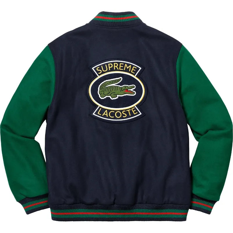 Supremely Lacoste Wool Varsity Jacket