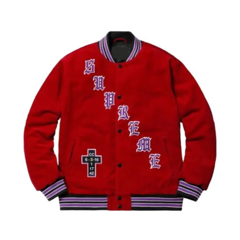 Supreme Old English Varsity Jacket