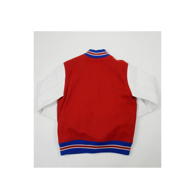 Supremely 2014 Red And White  Varsity Jacket