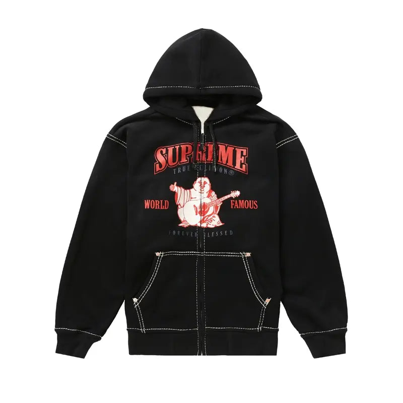 Supremely True Religion Black Fleece Hoodie