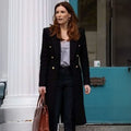 SurrealEstate Sarah Levy Black Wool Coat