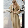 Taylor Swift Italy’s Lake Como Tan Cotton Trench Coat