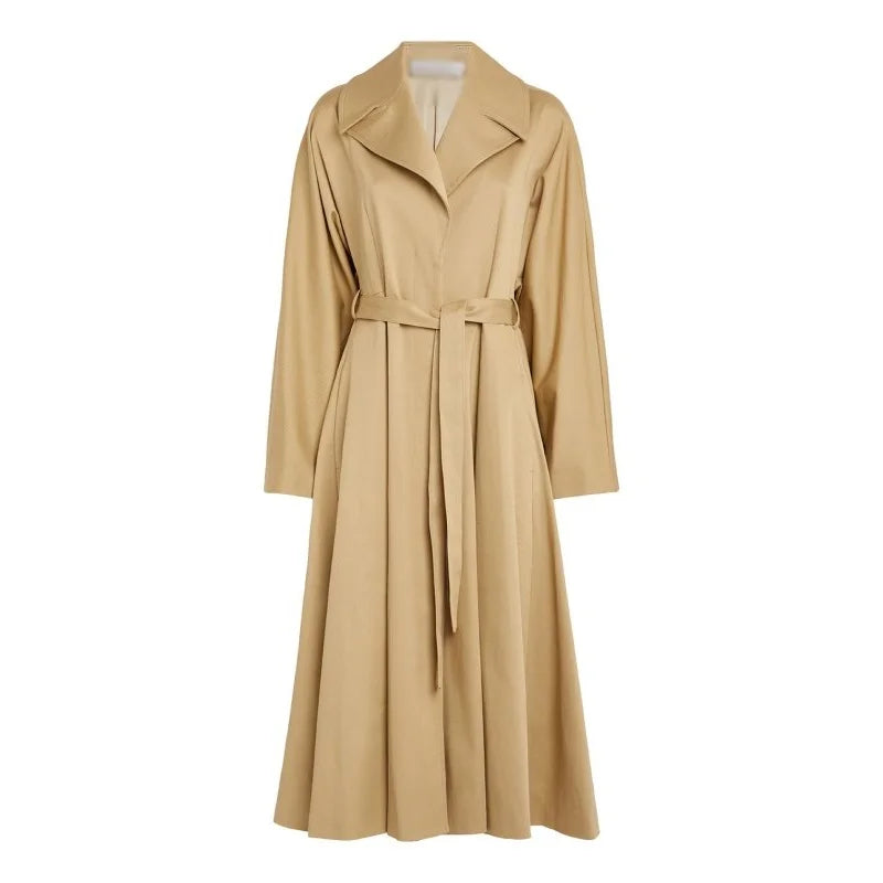 Taylor Swift Italy’s Lake Como Tan Cotton Trench Coat