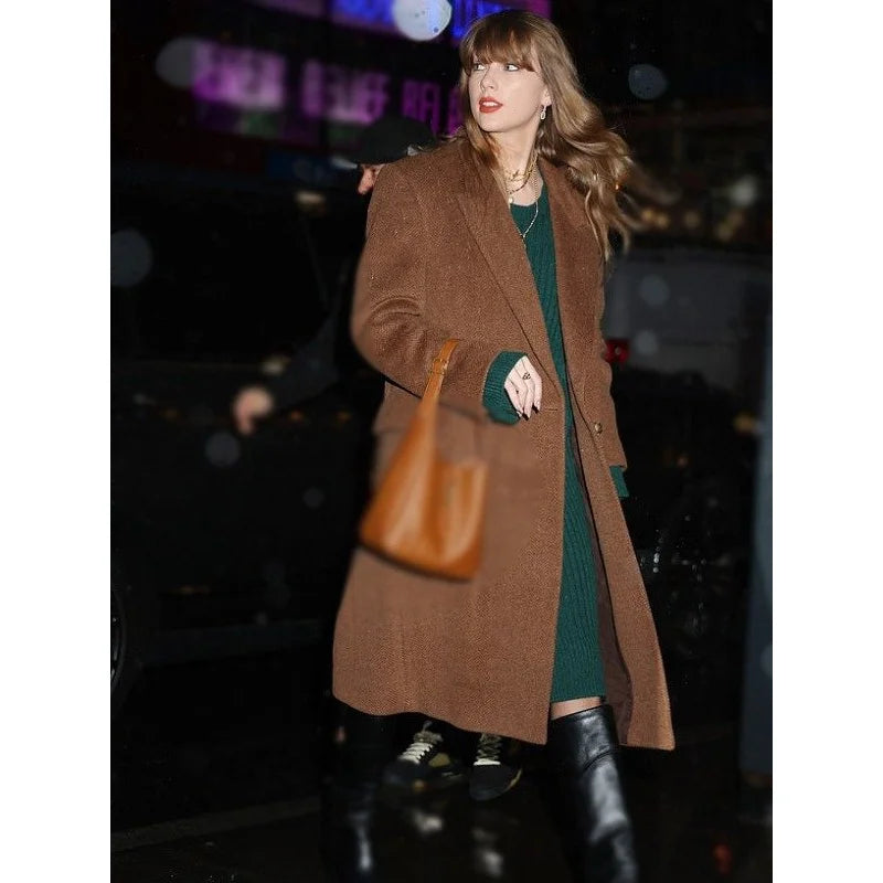  NYC Chic Taylor Swift Brown Coat