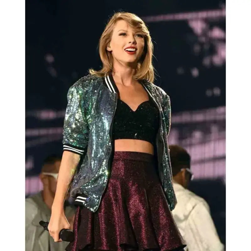 Taylor Swift Green Sequin Jacket