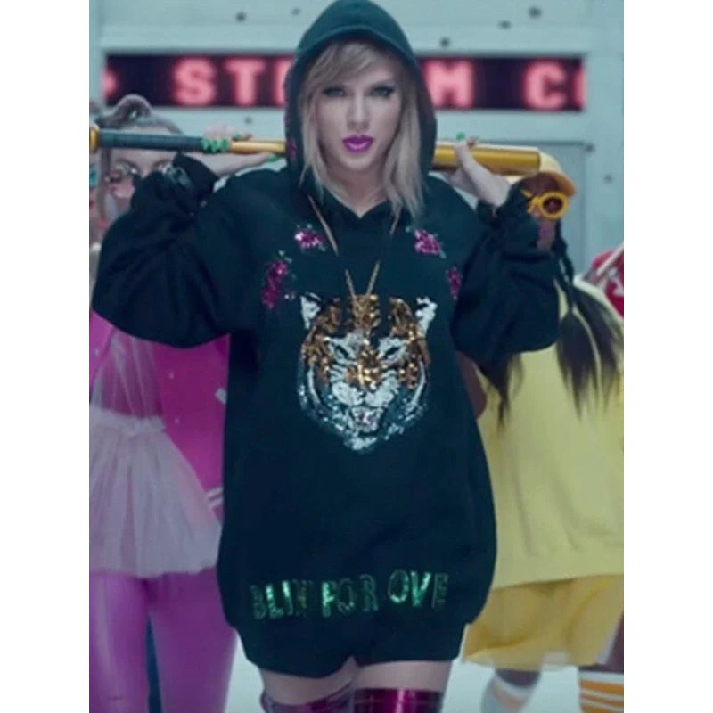 Taylor Swift Blind For Love Tiger Print Hoodie