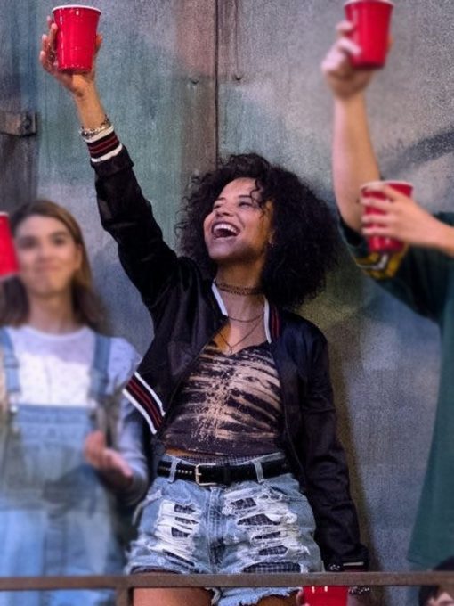 That ’90s Show Ashley Aufderheide Black Cropped Jacket