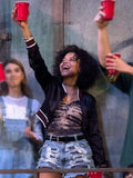 That ’90s Show Ashley Aufderheide Black Cropped Jacket