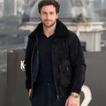  The Hunter Suede Leather Jacket Aaron Taylor-Johnson Kraven
