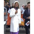 Hoda Kotb White Wool Trench Coat