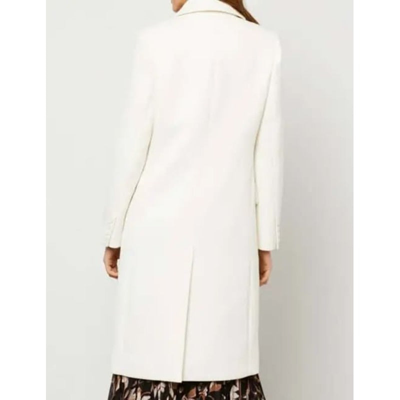 Hoda Kotb White Wool Trench Coat