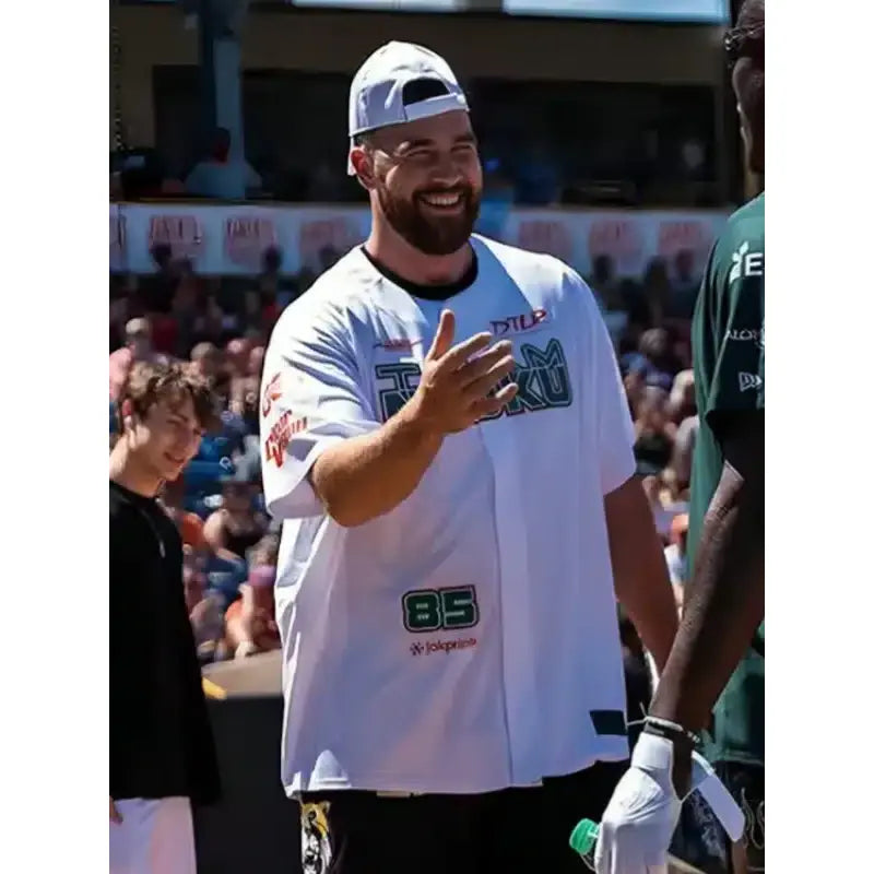 Njoku Celebrity Softball Game Travis Kelce David Shirt
